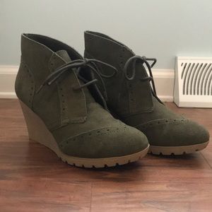 MIA Olive Green Booties